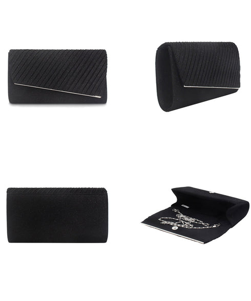 パーティーバッグ 結婚式 クラッチバッグ キラキラ フォーマルバッグ 二次会  2wayバッグエレガント お呼ばれバッグ黒 チェーンバッグ 小さめショルダーバッグ 86YWNY-001